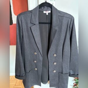 Grenier Gray Double-Breasted Women's Blazer size 13